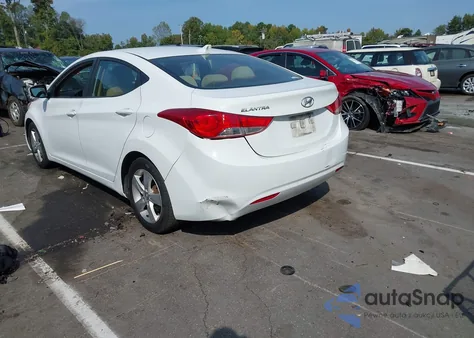 2013 Hyundai Elantra Gls из США, поврежденный, VIN 5NPDH4AE6DH347160